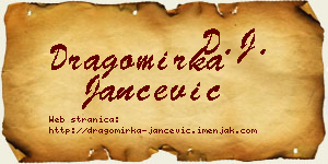 Dragomirka Jančević vizit kartica